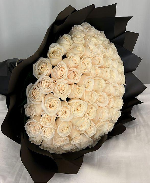 50 White China Roses
