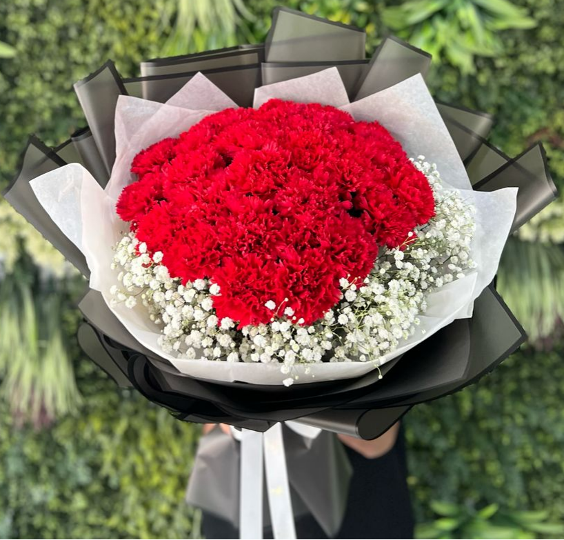30 Red Carnation Bouquet